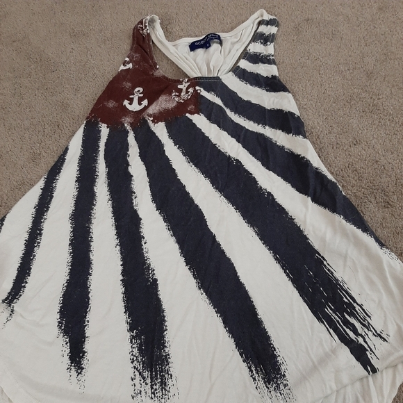 Ocean Drive American Flag Anchor Tank - Picture 3 of 9